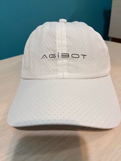 AGIBOT white perforated athletic cap