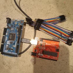2 Arduinos And Jumper Cable