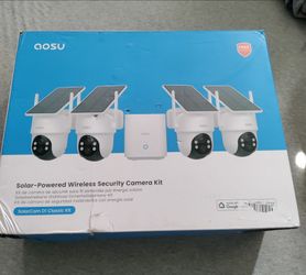 Brand new solar powered wireless security camera kit!