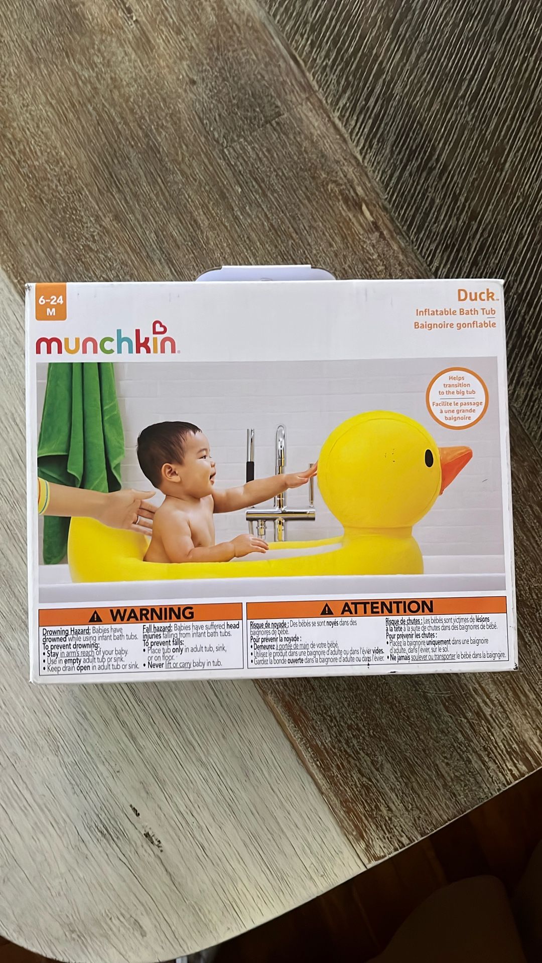 Munchkin Duck Inflatable Bath Tub