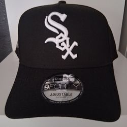 MLB Chicago White Sox New Era 9forty All Blk With White Logo $25
