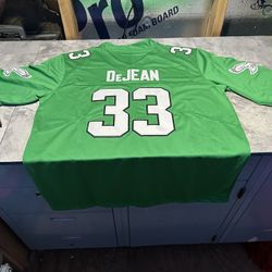 NWT Men’s Nike Cooper DeJean Kelly Green Jersey Small Eagles Throwback