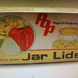 POP (Plast-O-Products) Canning Jar Lids-NEW (40 per box)