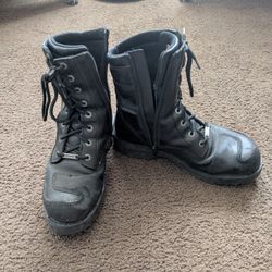 Size 10 Harley-Davidson Zip Up Boots
