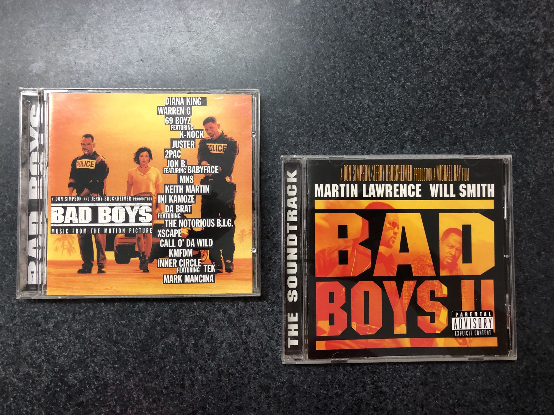 Bad Boys I and II Soundtracks