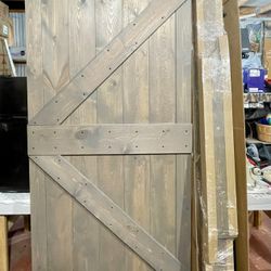 42x84 Knotty Pine Sliding Barn Doors
