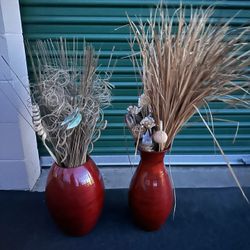 Two Vases With Plants