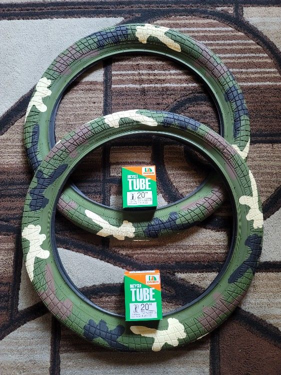 NEW Bicycle Bmx Fat Tires 20" Green Camo