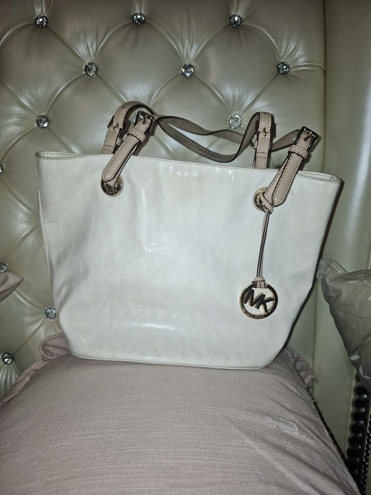 White Michael Kors  Handbag