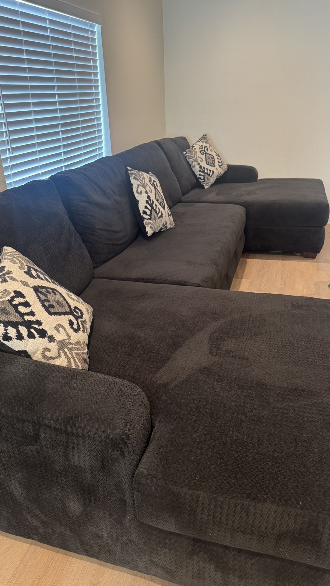 Huge three-piece couches
