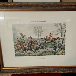 Framed Hunting Qualifications Lithograph 