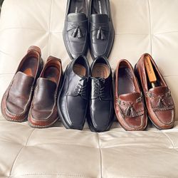 Mens  dress and casual shoes  size 10.5   New. 4 pairs