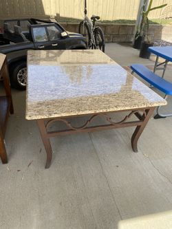 Granite Top Coffee Table $60