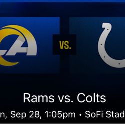 Rams Vs Colts