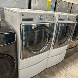 Kenmore elite Frontload washer and dryer set electric used