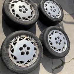 4 — 225/60r16 5x4.5 5x114.3 Stock Toyota Supra MK3 Camry Corolla  Lexus Civic Accord Wheels Rims Good 90% Treads Tires!!!!!!