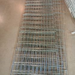 Silver And Grey Grid Wall