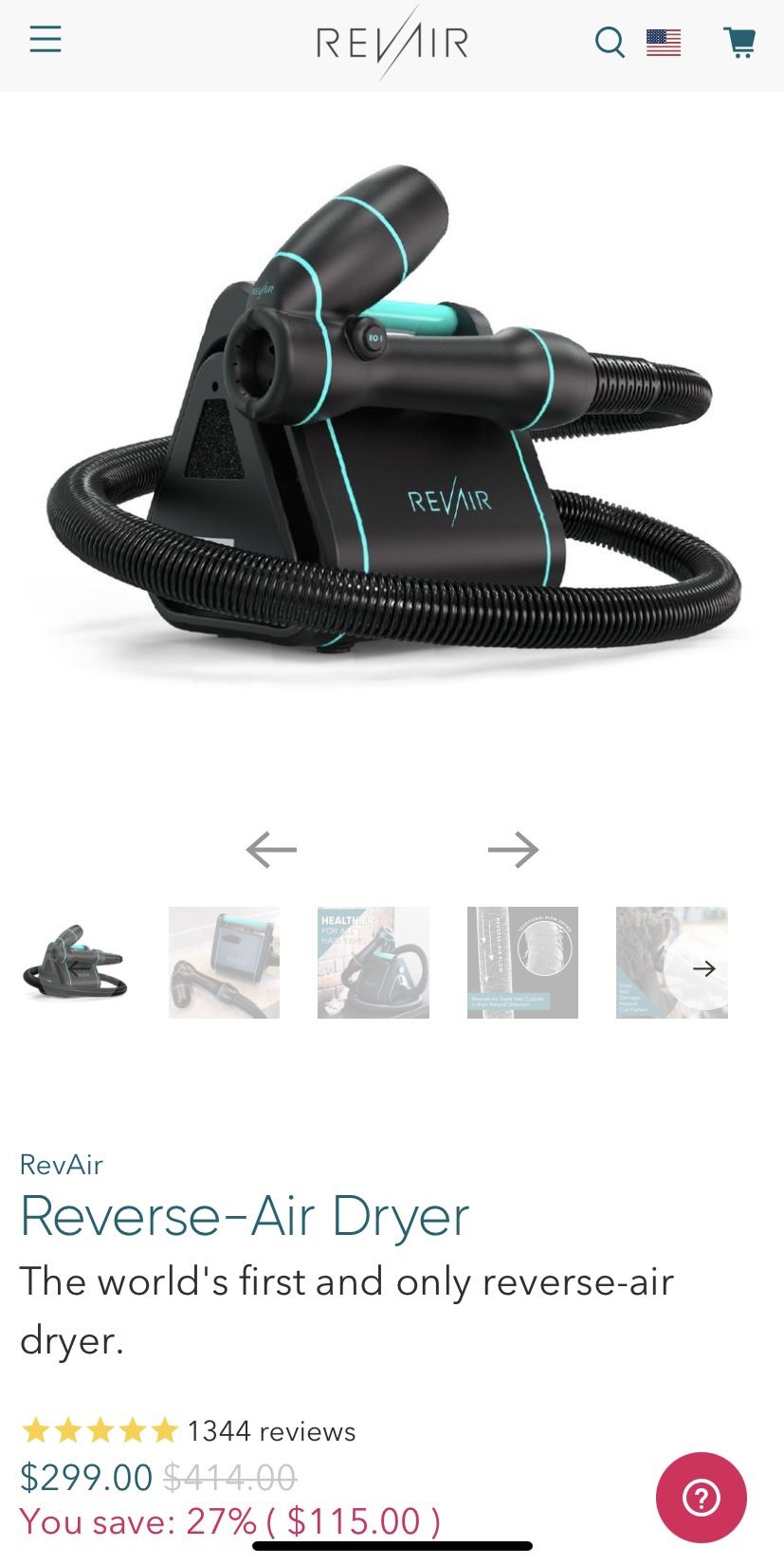 RevAir Reverse-Air Dryer Straightener 