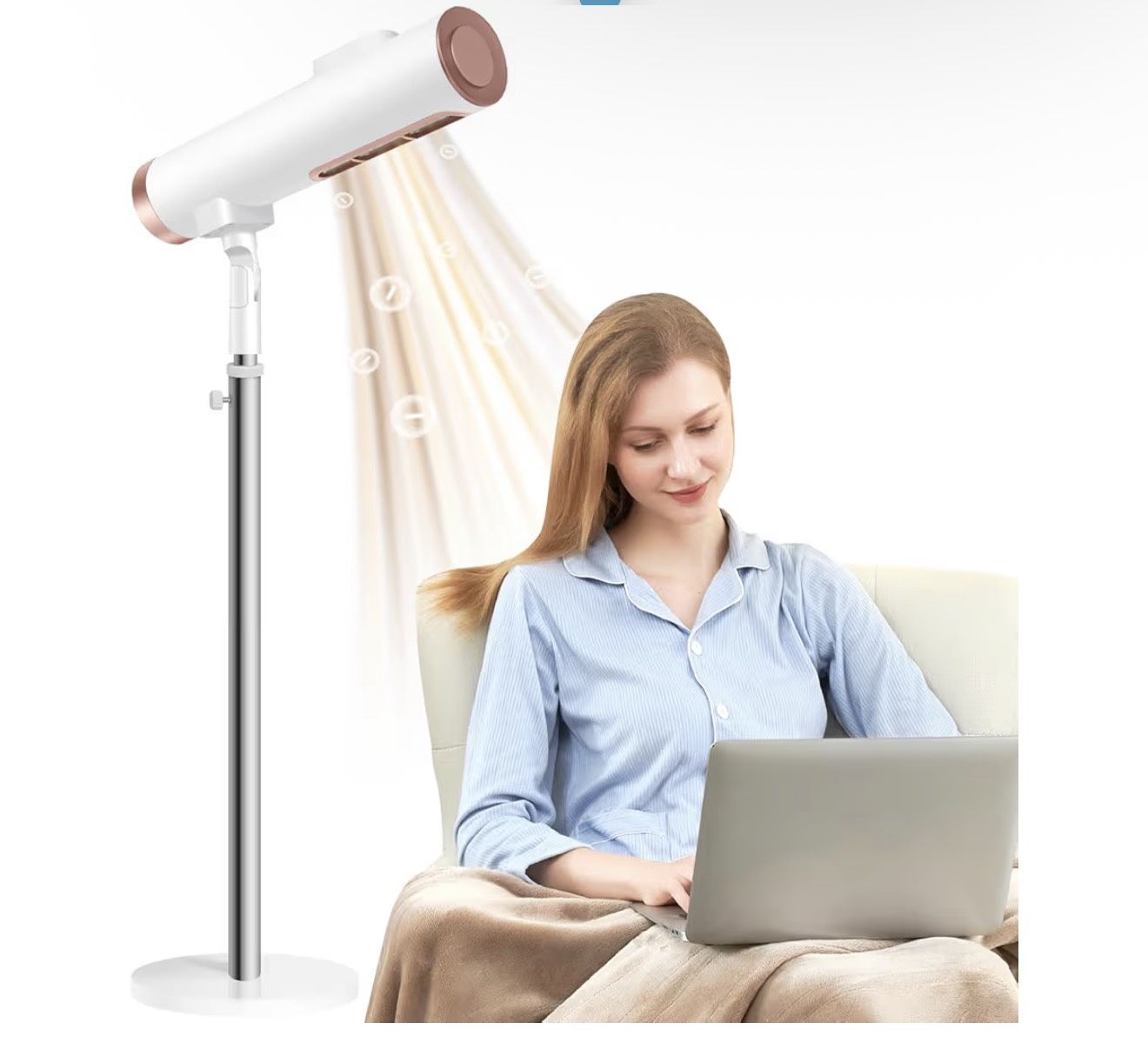 Lazy Hair Dryer Stand Hands Free, Stand Up Hair Dryer with Adjustable Height and Angle, A New Way To Use Hair Dryers for Home, Women, Elderly and Chil