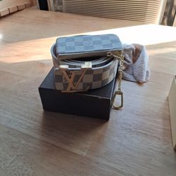 Men's Belt And Wallet 
