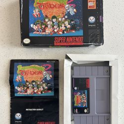 Lemmings Tribes 2 Super Nintendo (SNES) Video Game with Box, Insert, and Manual