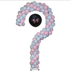 *NEW* Gender Reveal Balloon Question Mark Stand