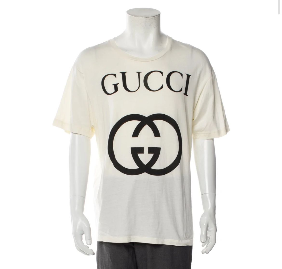 Gucci Interlocking G Logo Crew Neck T-Shirt