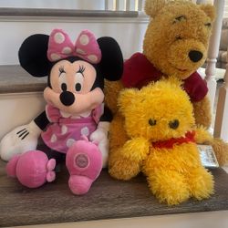Disney Plushies X 3 