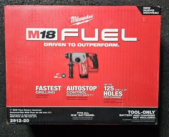Milwaukee
M18 FUEL 18V Lithium-Ion Brushless Cordless 1 in. SDS-Plus Rotary Hammer (Tool-Only)