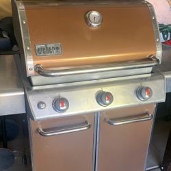 Weber Genesis E-310 BBQ Grill Propane (Orange) For Sale