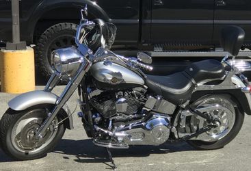 2003 Harley Davidson Fat Boy only 7200 miles Also is 100th anniversary model black and silver almost brand new