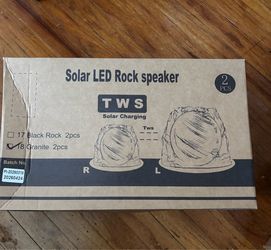 Solar led rock speaker