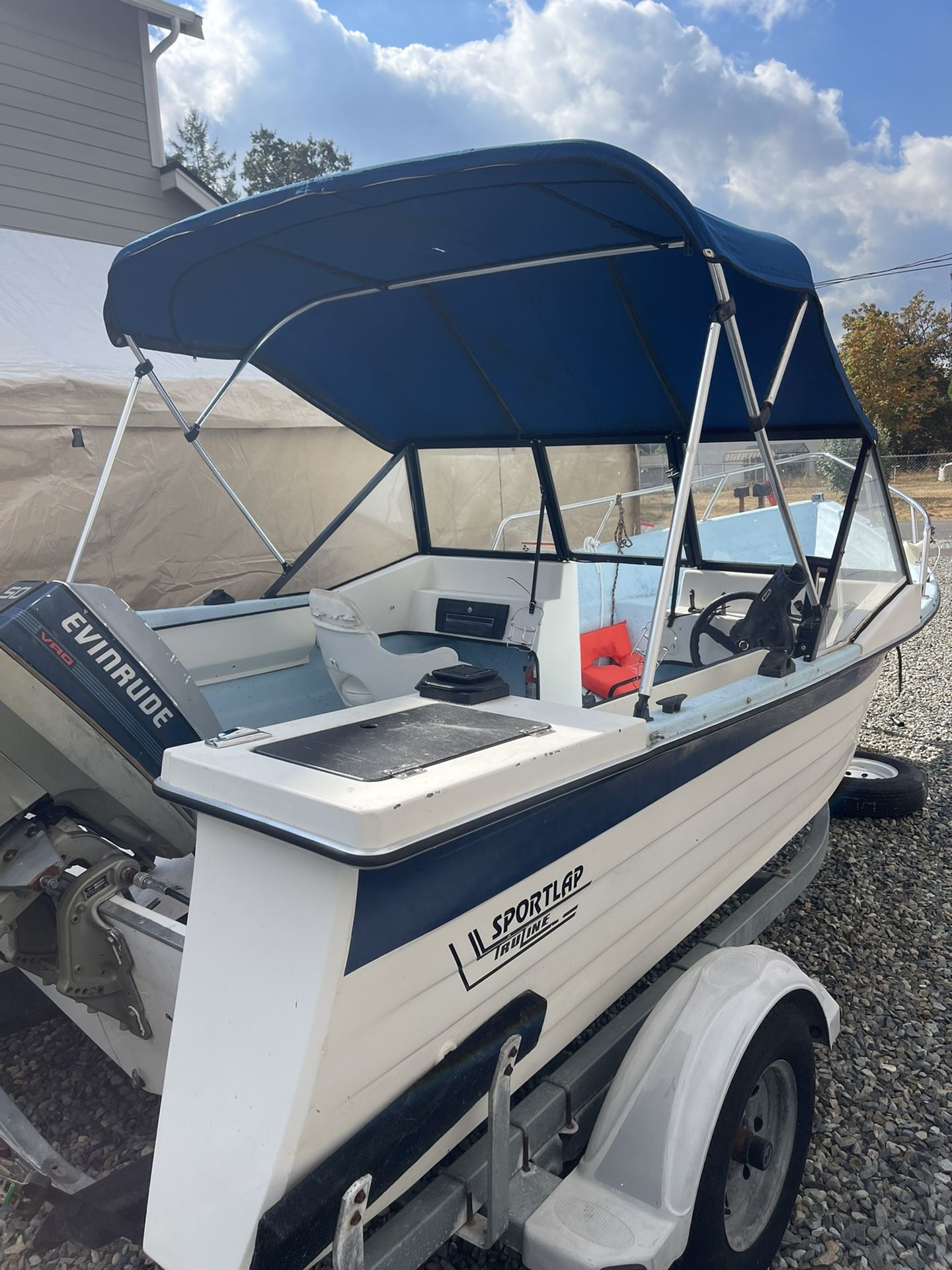 16’ Sportlap Truline Fiberglass Boat for Sale in Spanaway, WA OfferUp