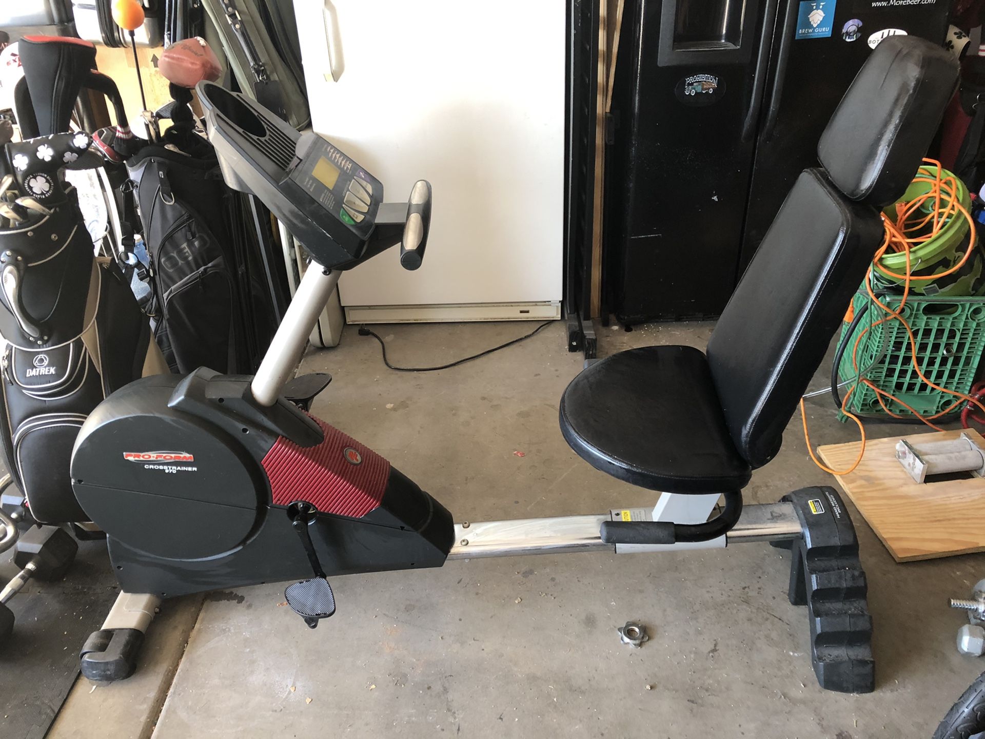 Proform Cross Trainer 970 Exercise Bike and Weight Bench