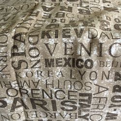 SHOWER CURTAIN- World Countries/Cities Themed