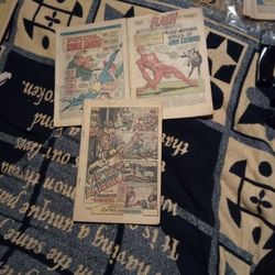 Vintage C O M I C, Set of #3 Dif."Fantastic Four"& Flash & Captain America"(1967 to 1969) No Cover
