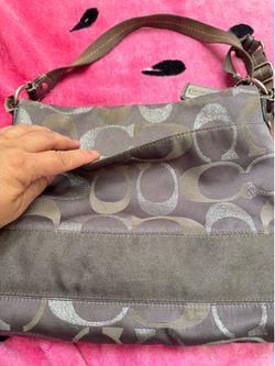 Coach crossbody fabric bag