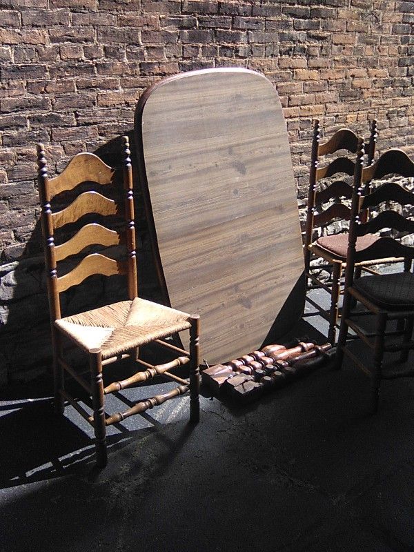 Wooden Table with 3 Chairs