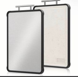 Double-Sided Cutting Board with Steel Handle