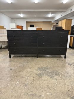 Large Dark 6 Drawer Dresser