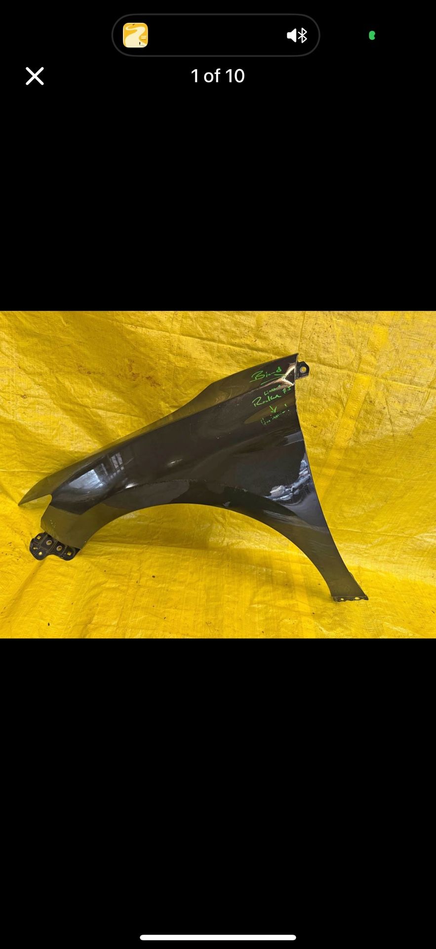 Toyota Camry Driver Side Fender 18-23