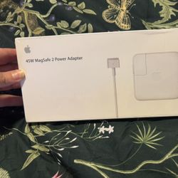 Apple 45W Magsafe 2 Power Adapter.
