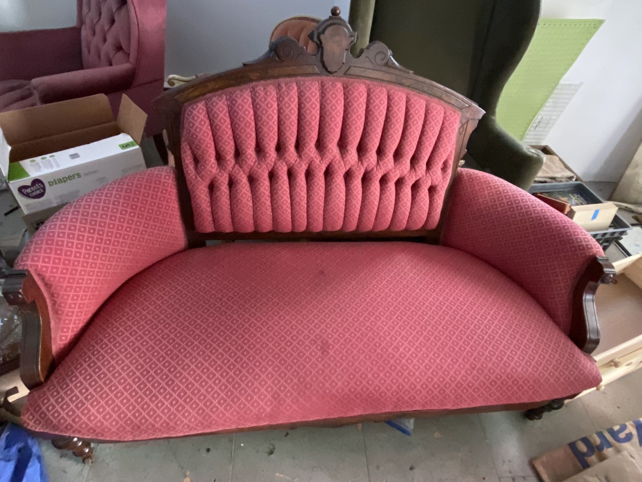 Antique Boho Loveseat