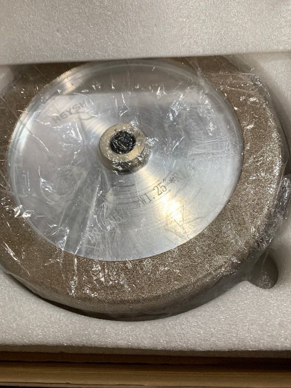 4 In 1 CBN Grinding Wheel 8 Inch 80 Grit,1.25” Wide,5/8” Arbor,For Sharpening Woodturning Tools?High Speed Steel Tools (80 Grit)