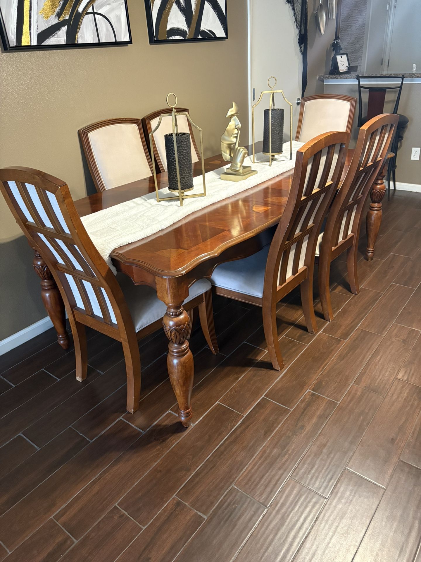 Wood Dining Set Of 6