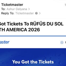 Rufus Du Sol - Floor Seats