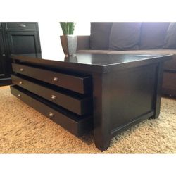 Pottery Barn Map Coffee Table 