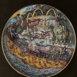 Collectible Porcelain Plates Mc Donalds 