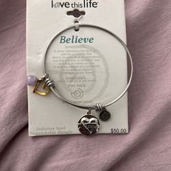 Believe Charmed Bangle