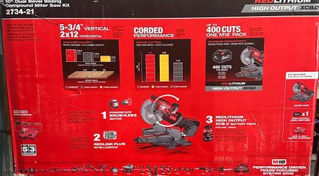 10" Dual Bevel Sliding Compound Miter Saw Kit 